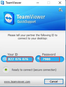 teamviewer support ticket id